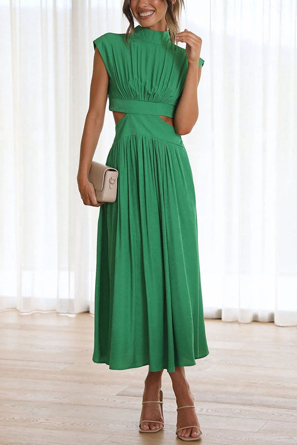 Sara | Vestido a media pierna con estilo fluido
