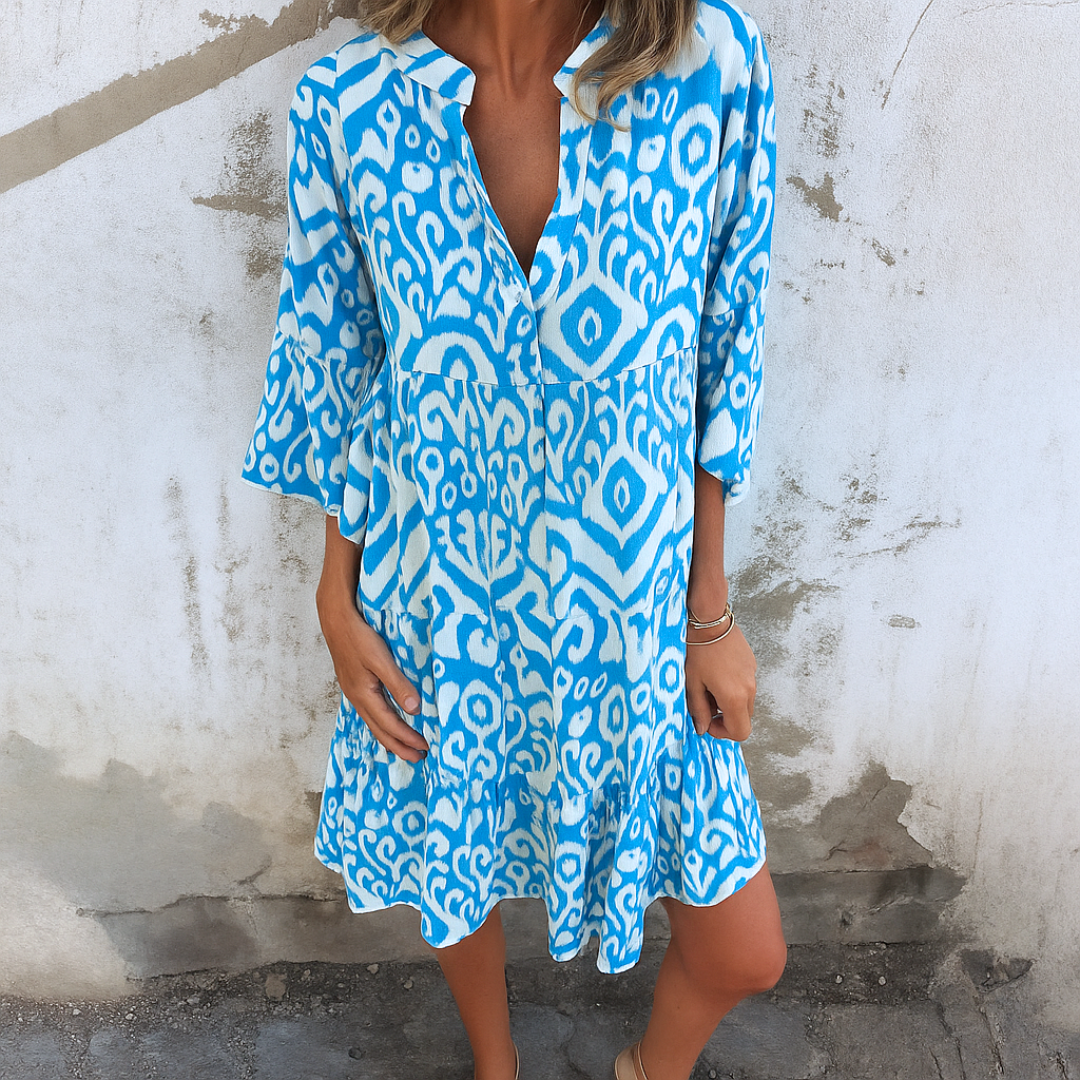 Mercedes | Vestido con elegantes estampados