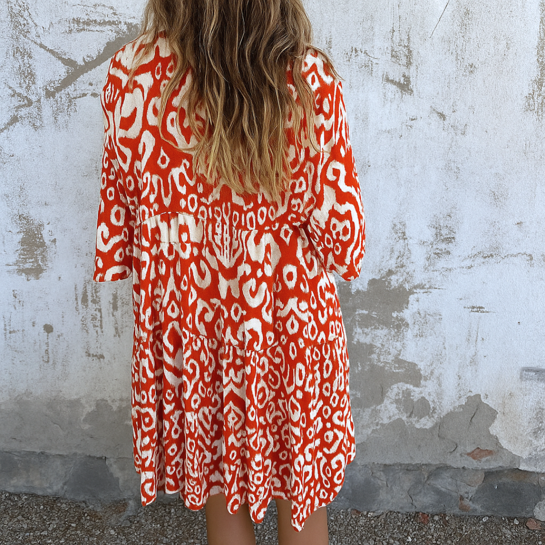 Mercedes | Vestido con elegantes estampados