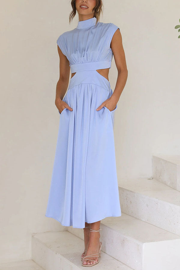Sara | Vestido a media pierna con estilo fluido