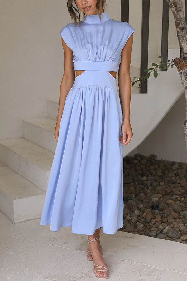 Sara | Vestido a media pierna con estilo fluido
