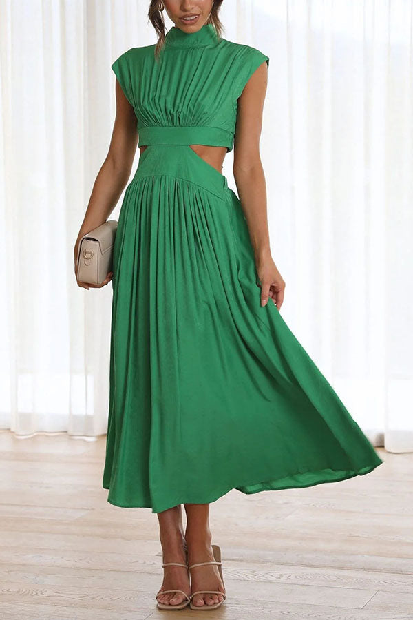 Sara | Vestido a media pierna con estilo fluido