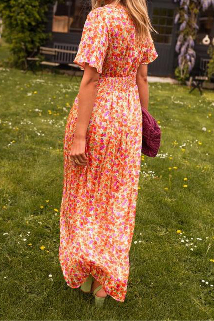 Silvia | Elegante vestido largo floral