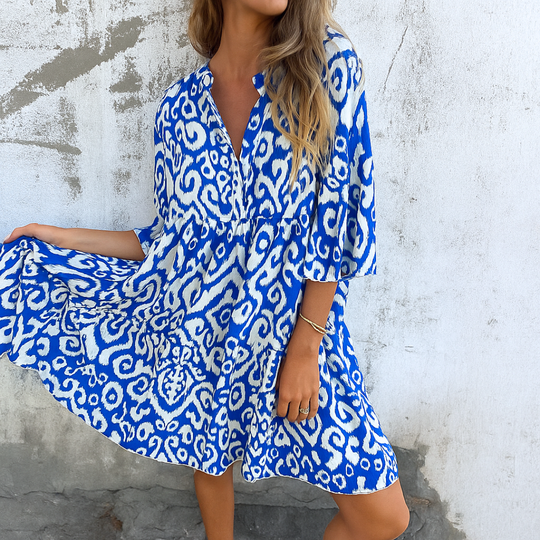 Mercedes | Vestido con elegantes estampados