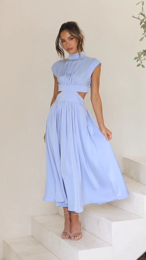 Sara | Vestido a media pierna con estilo fluido