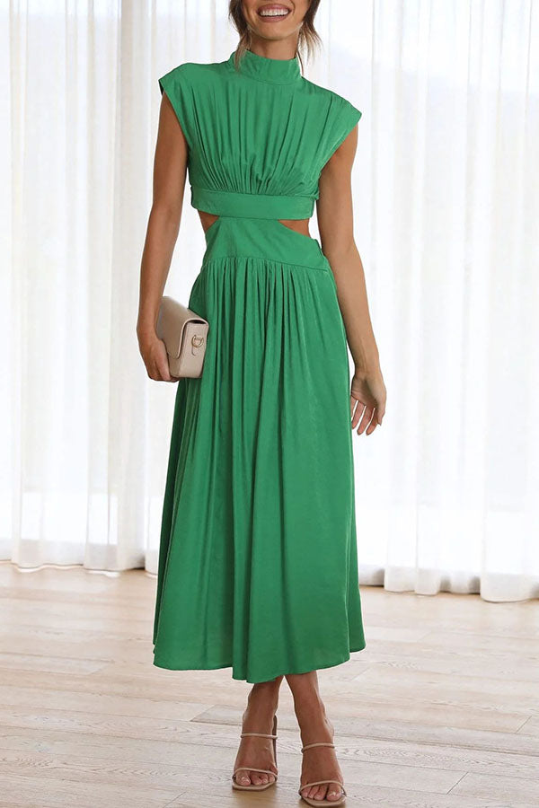 Sara | Vestido a media pierna con estilo fluido