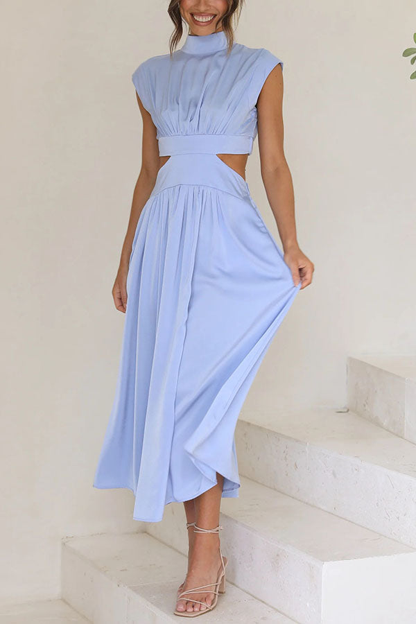 Sara | Vestido a media pierna con estilo fluido