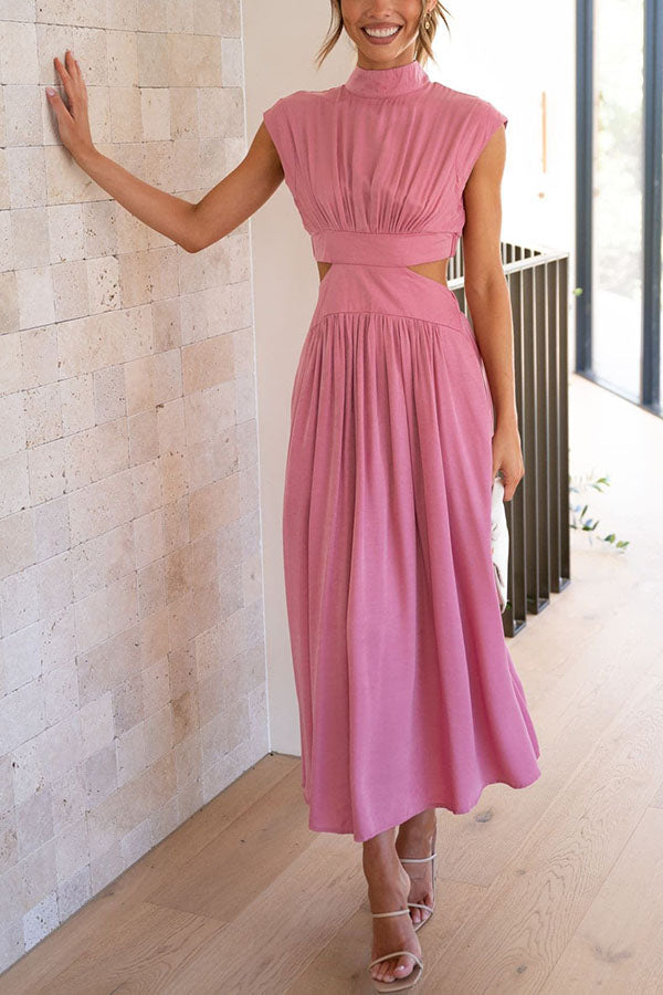 Sara | Vestido a media pierna con estilo fluido