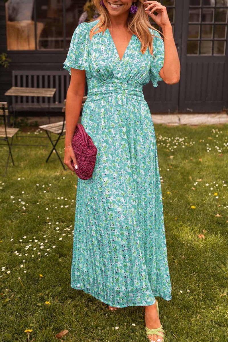 Silvia | Elegante vestido largo floral